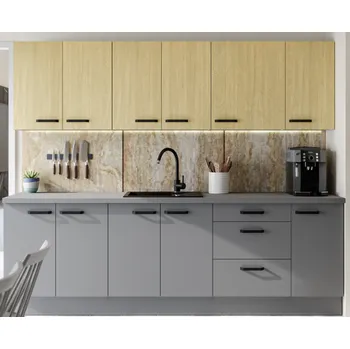 Kuchyňská linka Kuchyňská linka Scandi / Nessa, Sestava E, 260 cm