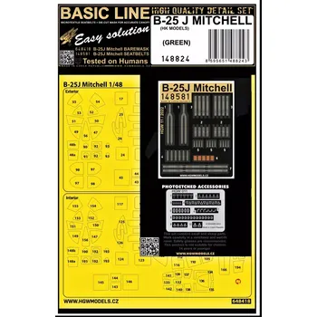 Plastikový model HGW 1/48 B-25J Mitchell - green (HKM) BASIC LINE