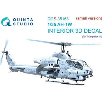 Plastikový model Quinta studio 1/35 AH-1W 3D-Print.&col.interior (TRUMP) SMALL