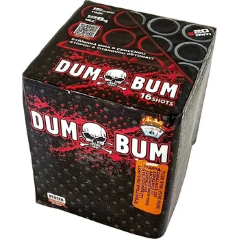 Zábavní pyrotechnika Kompaktní ohňostroj DUMBUM 16 ran 20mm