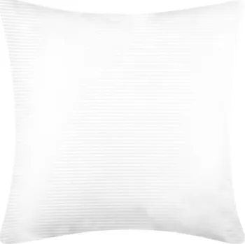 Povlečení DARRÉ Saténový povlak na polštář Pruh 4mm - bílý Velikost: atypický 50 x 60