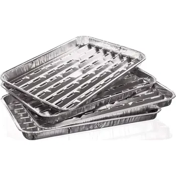 Zahradní gril Miska grilovací 4ks 34x23x2.5 cm