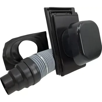 VENTEO - Odvětrávací střešní komplet pr. 150 mm, Planoton 11, černošedá