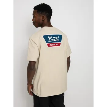 Pánské tričko Brixton Linwood (cream) M, béžová