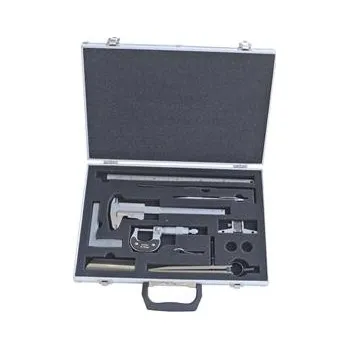 metr Sada analogových měřicích nástrojů v hliníkovém kufříku 9 kusů