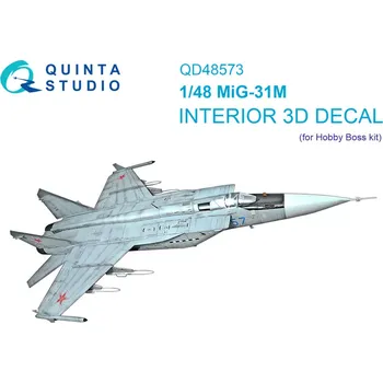 Plastikový model Quinta studio 1/48 MiG-31M 3D-Print.&col.interior (HOBBYB)
