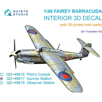 Plastikový model Quinta studio 1/48 Fairey Barracuda Observer Station (TRUMP)