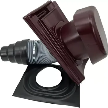 VENTEO - Odvětrávací střešní komplet pr. 150 mm, Contiton 12 (Stodo 12) - kaštanově hnědá