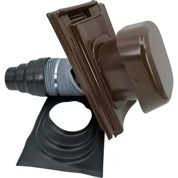 VENTEO - Odvětrávací střešní komplet pr. 150 mm, Contiton 12 (Stodo 12) - hnědá engoba