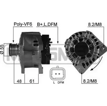 Alternátor ERA Alternátor ERA 210503A + DOPRAVA ZDARMA!