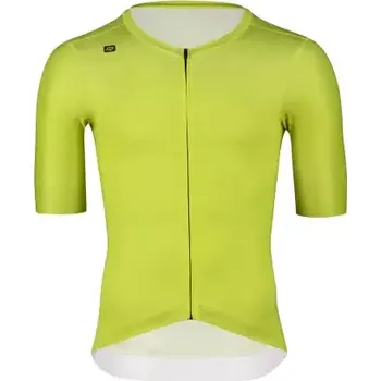 cyklistický dres Force Mild pánský dres krátký rukáv limetková vel. S