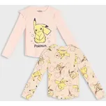 Sinsay - 2 balení triček s dlouhým rukávem Pokemon - růžová - 096GA-38X - 096GA-38X-104