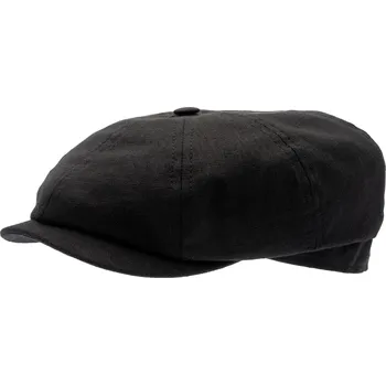 Čepice CTH Ericsson of Sweden Letní černá bekovka 8-panel od CTH Ericson - Alan Black Velikost: 62 cm