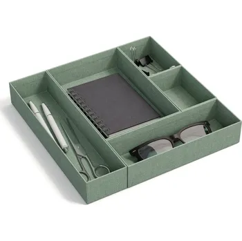 Kartonové organizéry do šuplíku v sadě 5 ks Emma Paper Laminate – Bigso ID_1757214