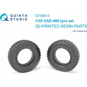Plastikový model Quinta studio 1/35 UAZ-469 Family tyre set (ZVE)