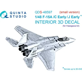 Plastikový model Quinta studio 1/48 F-15A/F-15C Early/F-15J Early 3D-Print.&col.