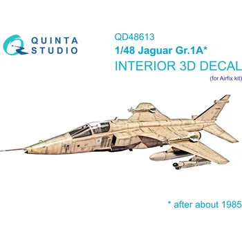 Plastikový model Quinta studio 1/48 Jaguar Gr.1A 3D-Print.&col.interior (AIRF)