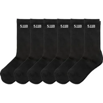 Pánské oblečení Ponožky 5.11 Duty Ready Crew 6 ks - Black M