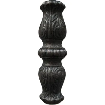 Plot L 109 litinový návlek, ozdobný odlitek, plot, brána, oplocení, mříž, schodiště rozměr: Ø18, 140x40