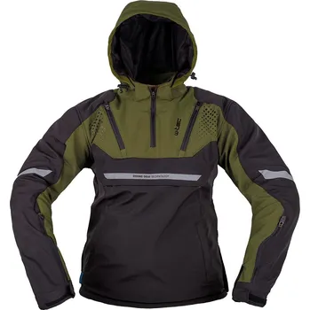 Moto bunda W-TEC Pánská softshellová moto bunda Annorack khaki-černá - L