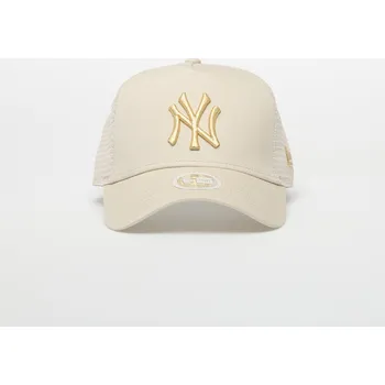 Kšiltovka Kšiltovka New Era New York Yankees 9FORTY Af Trucker Metallic Stone/ Metallic Gold Universal