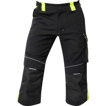 pracovní kraťasy ARDON®NEON Pracovní 3/4 kalhoty černo žlutá 62 H6520/62