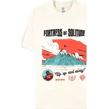 Pánské tričko Difuzed DC Comics Tričko Superman Fortress Velikost XL Béžová