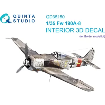 Plastikový model Quinta studio 1/35 FW 190A-8 3D-Print.&col.interior (BORDER)