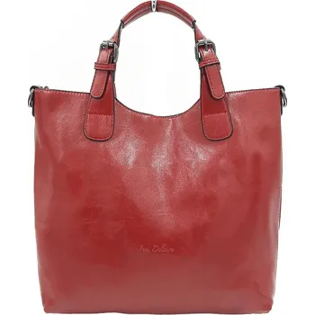 Kabelka Ines Delaure Exkluzívní červená dámská kabelka CGS9N