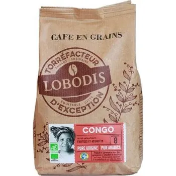 Káva Lobodis Bio zrnková káva z konga 500g