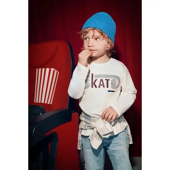 Chlapecké tričko Dětské tričko s dlouhým rukávem Mayoral 4092.5F.Mini.9BYA béžová 01X, vel. 122