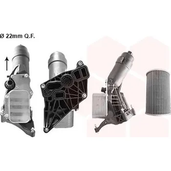 Chladič motoru Olejový chladič, motorový olej VAN WEZEL 06013768