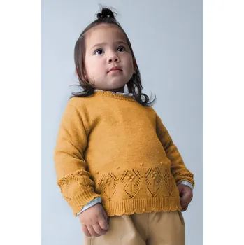 Dívčí svetr Dětský svetr Mayoral žlutá barva, 2353 2353.4E.Baby.9BYA 17X, vel. 92