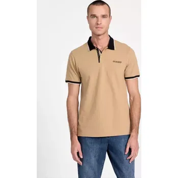 GUESS polo tričko Eco Boris hnědé L