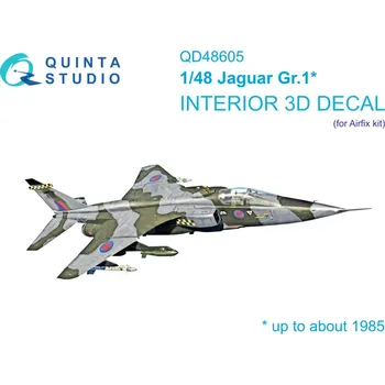 Plastikový model Quinta studio 1/48 Jaguar Gr.1 3D-Print.&col.interior (AIRF)