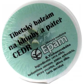 Bylinná léčivá mast Epam Epam, Cedrový balzám – na oblast zad a pohybového aparátu, 20g