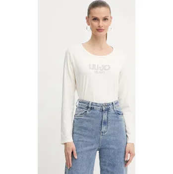 Pánské tričko Tričko s dlouhým rukávem Liu Jo TF5169.JS003 béžová 02X, vel. L