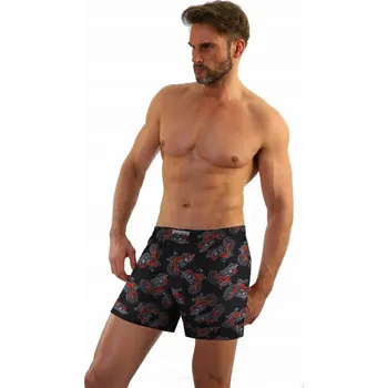 Pánské spodní prádlo SESTO SENSO Pánské volné boxerky BM01 Motor vel XXL