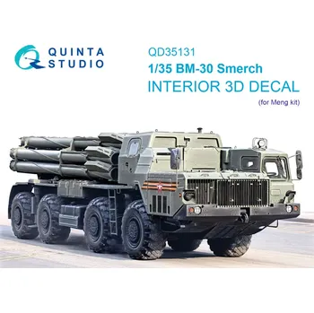 Plastikový model Quinta studio 1/35 BM-30 Smerch 3D-Print.&col.interior (MENG)
