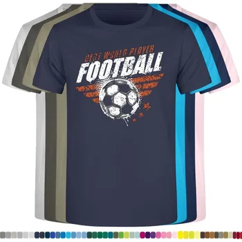 Chlapecké tričko detske-levne-bavlnene-tricko-potisk-hrac-fotbal-mic Barva: Navy - tmavě modrá, velikost: L