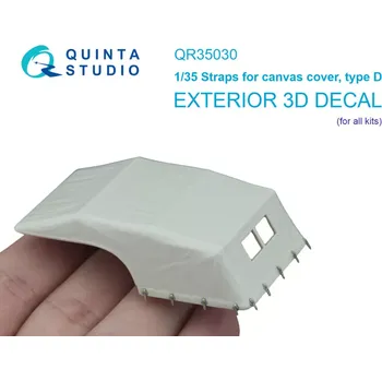 Plastikový model Quinta studio 1/35 Straps for cancas cover, type D