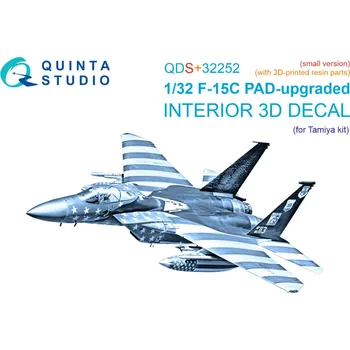 Plastikový model Quinta studio 1/32 F-15C PAD-upgraded 3D&col.inter.(TAM) SMALL