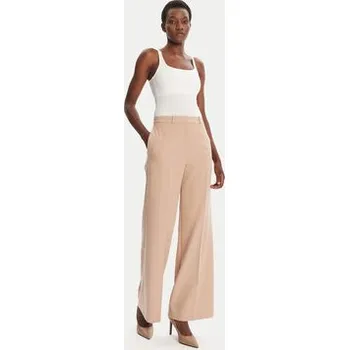 Dámské oblečení HUGO Palazzo kalhoty Hasmina 50545533 Béžová Regular Fit 44