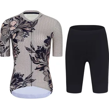 cyklistický dres RIVANELLE Cyklistický krátký dres a krátké kalhoty - BAROC - šedá/černá