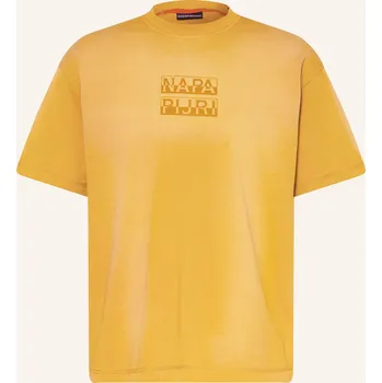 Pánské tričko Napapijri Pánské Tričko S-Comel, tmavě žlutá, L