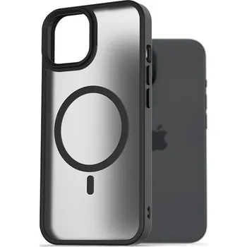 Pouzdro na mobilní telefon AlzaGuard Matte Case Compatible with MagSafe pro iPhone 15 černý
