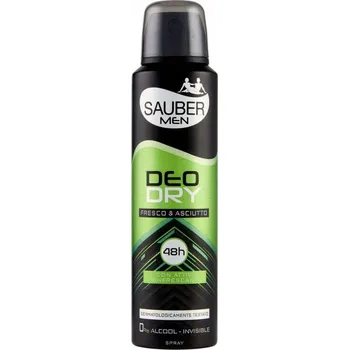 Sauber Men Deo Dry Fresco & Asciutto 150 Ml - 48h ochrana, nezanechává stopy