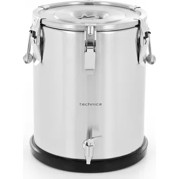 Termobox Várnice s kohoutkem 25 l, z nerezové oceli a plastovým dnem | TECHNICA, Gold Line