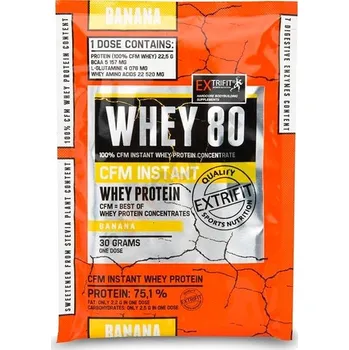 Protein Extrifit CFM Instant Whey 80, 30g, banana