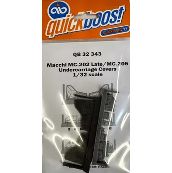 Plastikový model Quickboost 1/32 Macchi MC.202 late / MC.205 undercarr.covers